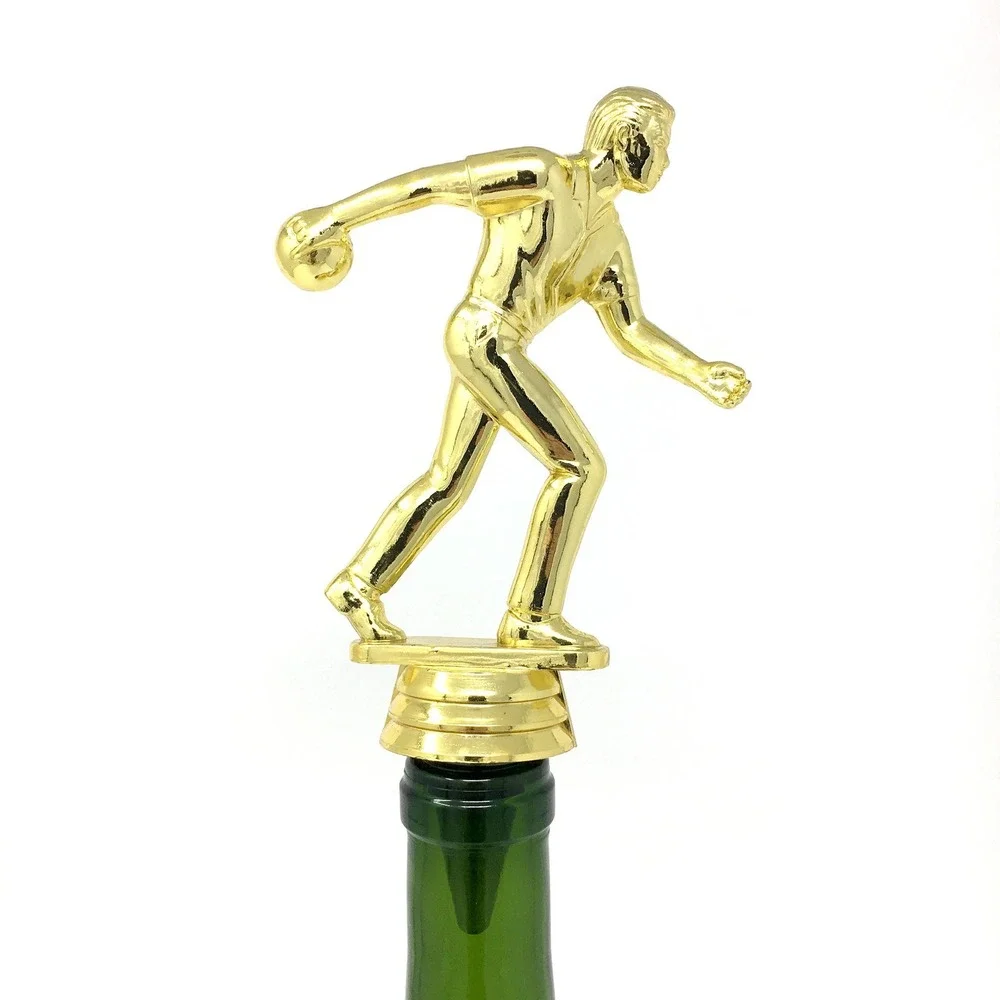 Handmade Bottle Stopper made from Repurposed Bowling Trophy